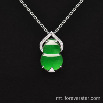 Pendent Emerald tal-Qarel tad-Deheb Abjad